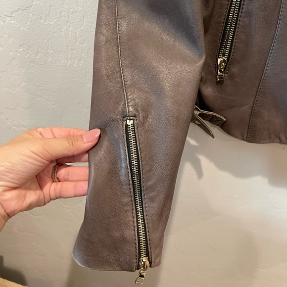 ZARA LEATHER JACKET - Picture 5 of 9